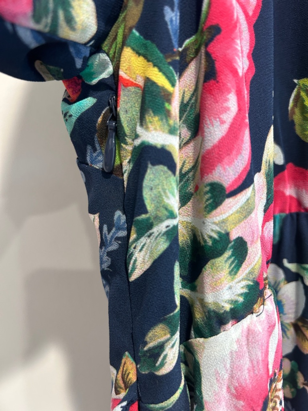 Soft Surroundings Samantha Navy Floral Maxi Wrap Dress plus size - Picture 6 of 8
